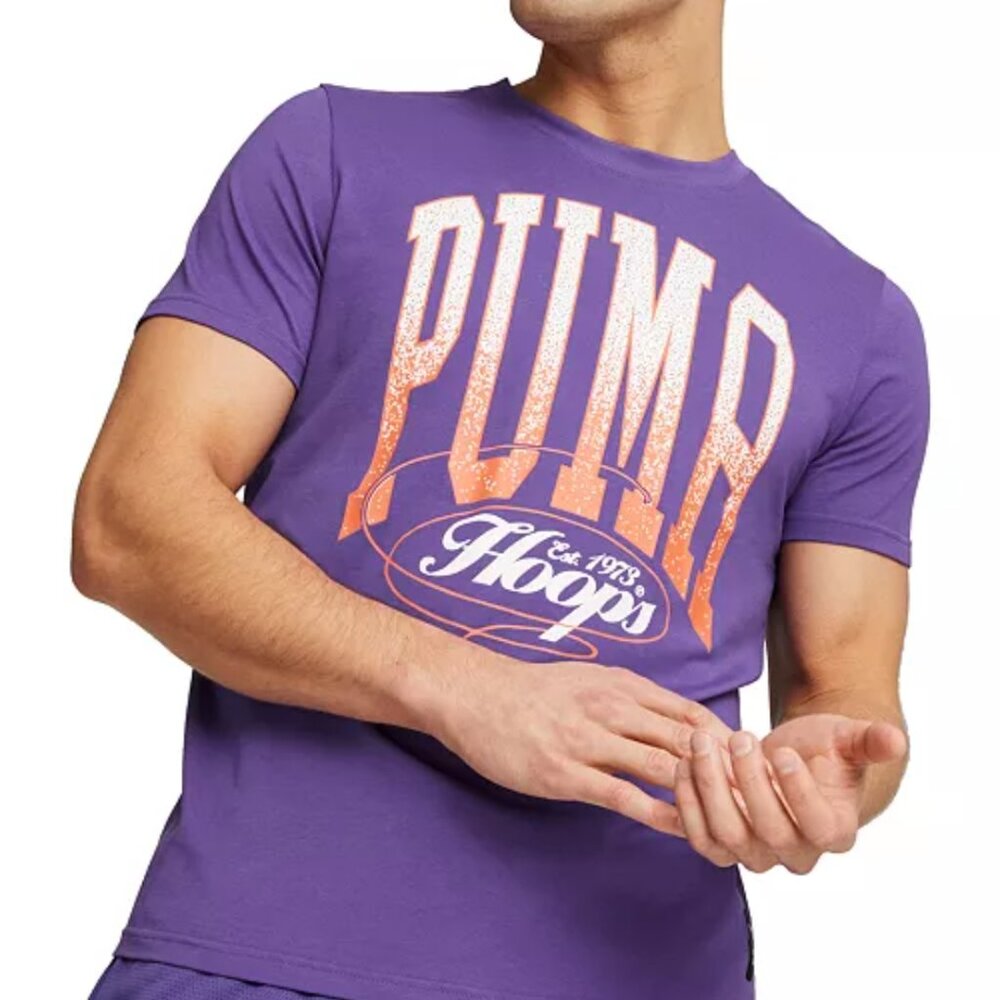 Puma Men's Blueprint 2 Basketball Logo Graphic T-Shirt | NWT | Size Medium